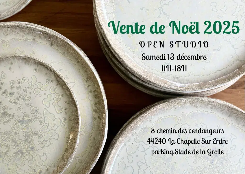 vente de Noël céramiques nantaises 2025 11h-18h