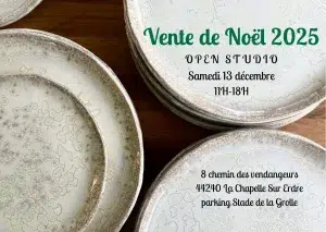 vente de Noël céramiques nantaises 2025 11h-18h