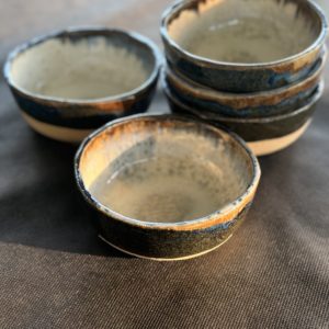 Bol bleu et blanc en grès - Eric Guérin Mare Aux Oiseaux